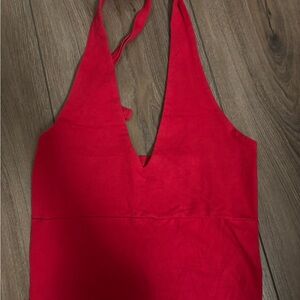 Hollister Bright Red Graphic Tee